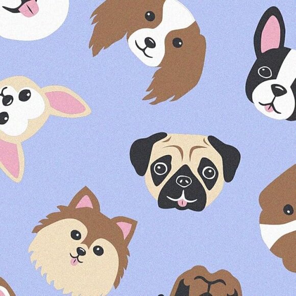 Frankie & Johnny Women’s Plush Non-Footed Onesie Pajamas Periwinkle Dogs Medium - Picture 8 of 8